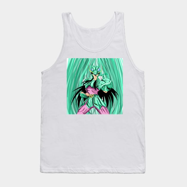 shiryu the saint of the dragon in knights of the zodiac Tank Top by jorge_lebeau